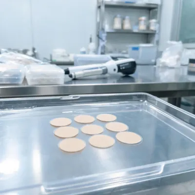 hydrocolloid acne patch close up